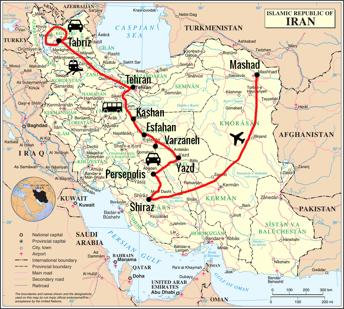 Карта ирана с достопримечательностями - 89 фото